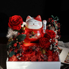 Solar Lucky Cat Preserved Flower Gift Box