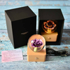 Carnation Eternal Flower Specimen Crystal Ball Music Box Night Light Music Box Bluetooth Speaker