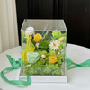 Green Acrylic Vegetation Shape Preserved Flower
