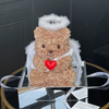 Angel Little Love Heart Bear Preserved Flower