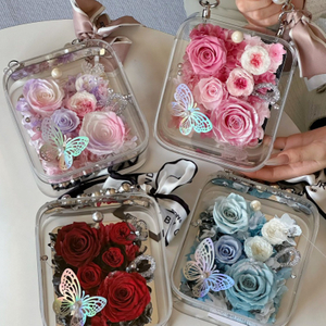 Pearl Handle Rose Preserved Flower