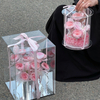 Acrylic Small Hug Bucket Rose Preserved Flower