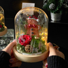 Christmas Gingerbread Man Glowing Preserved Flower