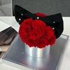 Big Bow Rose Hug Bucket Preserved Flower