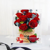 Rose Small Pot Hugging Bucket Preserved Flower