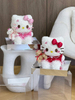 Sitting Posture Hello Kitty Eternal Flower Cute Cat Valentine's Day Gift Eternal Flower Home Decor