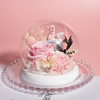 Unicorn Luminous Ball Glass Cover Preserved Flower