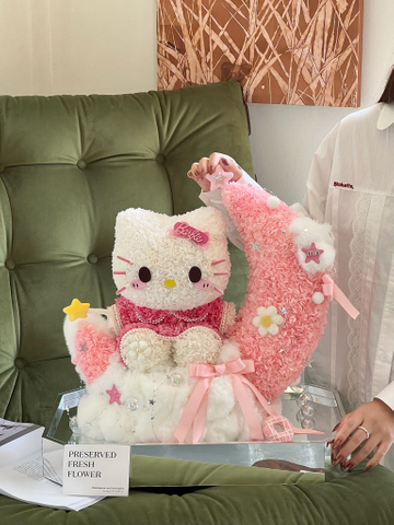 Sanrio Official Hello Kitty Moonlight Cloud Everlasting Flower