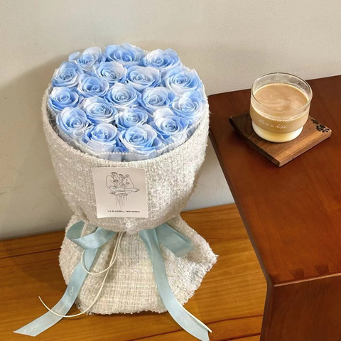Two-color Gradient Preserved Flower Rose Bouquet