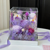 Purple Acrylic Vegetation Shape Preserved Flower
