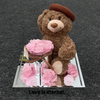 Plush Bear Rose Preserved Flower