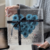 Heart Rose Small Square Box Preserved Flower