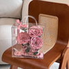 Rose Hand-held Small Square Box Preserved Flower