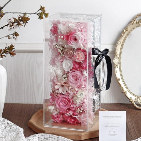 Portable Square Rose Preserved Flower
