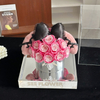 Bow Rose Hug Bucket Preserved Flower