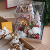 Christmas Snow House Acrylic Preserved Flower
