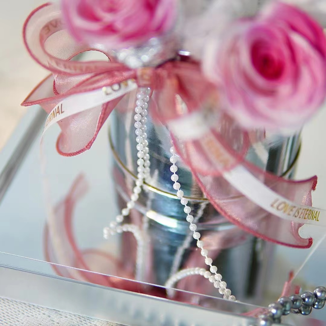 Roses Hug Bucket Preserved Flower