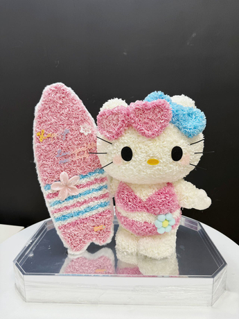 Valentine's Day New Surfboard HelloKitty Eternal Flower Hello Kitty Ornament Gift Box