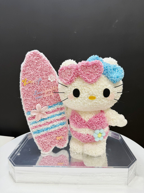 Valentine's Day New Surfboard HelloKitty Eternal Flower Hello Kitty Ornament Gift Box