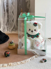 Christmas Eternal Hydrangea Flower Lily Bear Doll Gift Box for Girl Friends And Best Friends