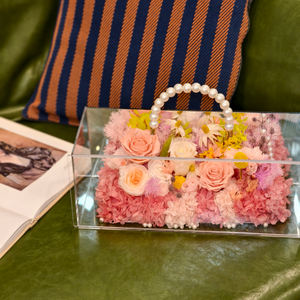 Portable Pearl Rose Garden Eternal Flower
