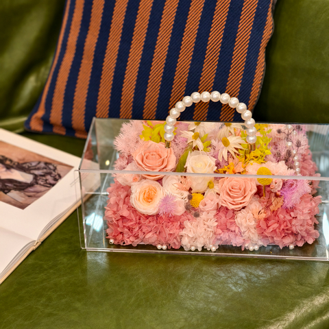 Portable Pearl Rose Garden Eternal Flower