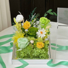Green Acrylic Vegetation Shape Preserved Flower
