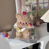 Cupid Little Love Heart Bear Preserved Flower