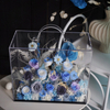 Portable Blue Rose Acrylic Preserved Flower