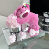 Lovely Lotso Plush Doll Hug Bucket Preserved Flower
