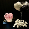 LED Light 3D Heart Preserved Flower
