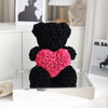 Love Heart Colorful Bear Preserved Flower
