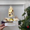 Christmas Tree Shape with Small Lights Preserved Flower
