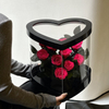 Heart Acrylic Box Rose Preserved Flower