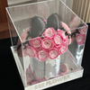 Bow Rose Hug Bucket Preserved Flower