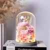Carnation Rose Glass Cover Preserved Flower Ornaments