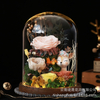 Glass Cover Preserved Flower
