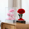Eternal Love Flower Acrylic Gift Box Decoration Real Rose Valentine's Day Confession Gift for Girlfriend Anniversary Christmas