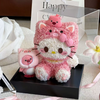Beaver Sweetheart HelloKitty Eternal Flower KT Cat True Flower Ornament Christmas Valentine's Day