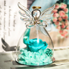 Angel's Wings Glass Cover DIY Eternal Rose Valentine's Day Christmas Decoration Birthday Gift Home Decor