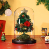 Christmas Eve Glass Cover Eternal True Flower Hydrangea Christmas Tree Gift Box for Boyfriend And Girlfriend