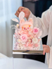 Valentine's Day New Pink Labubu Doll Garden Flower Box Eternal Flower Home Decor