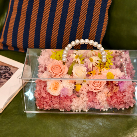 Portable Pearl Rose Garden Eternal Flower