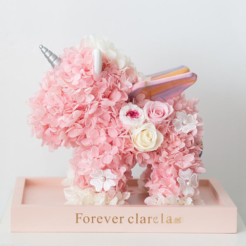 Acrylic Unicorn Preserved Flower Luxury Gift Box