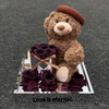 Plush Bear Rose Preserved Flower