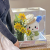 Sunflower Puppy Preserved Flower