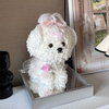 White Puppy Shape Preserved Flower