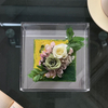 Two Roses Small Square Box Preserved Flower
