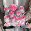 Nine Gradient Roses Acrylic Preserved Flower