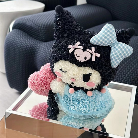 Kuromi Shaped Carnation Preserved Flower
